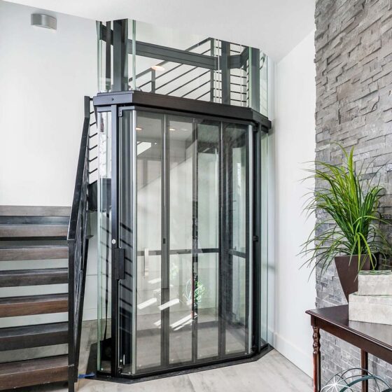 savaria vuelift home elevator octagonal