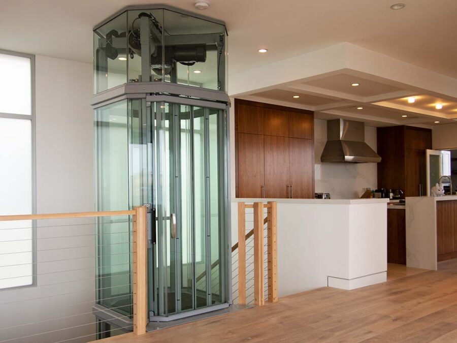 savaria vuelift home elevator octagonal