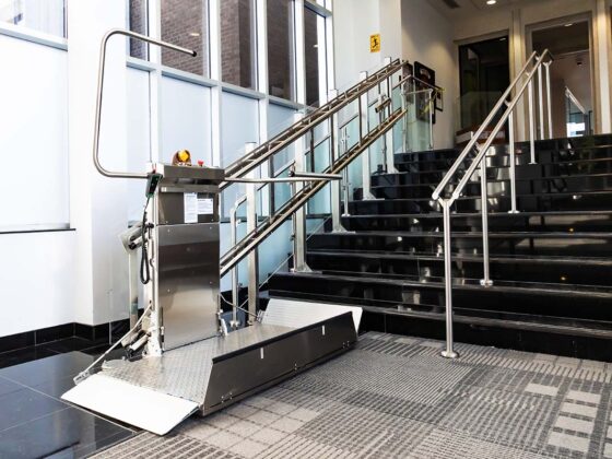 Savaria Delta inclined platform lift steel