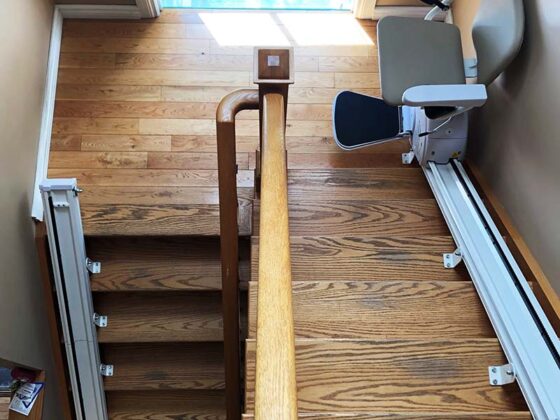 Savaria K2 straight stairlift