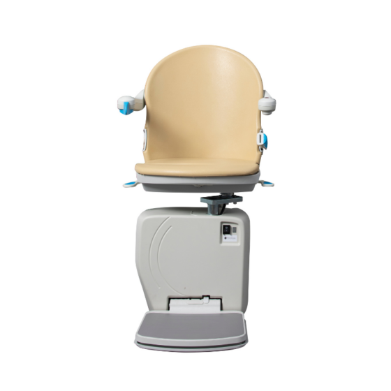 4000 curved stairlift - smart seat in sand